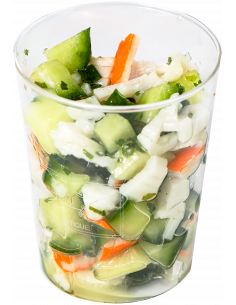 Verrine concombre surimi