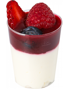 Panacotta fruits rouges