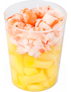 Verrine crevettes mangue