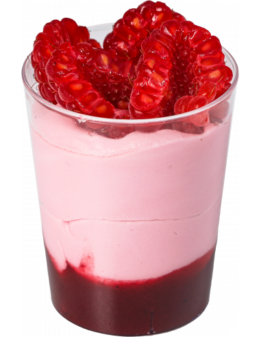 Verrine façon framboisier